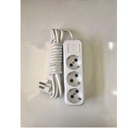 AS-EL ÜÇLÜ 3MT TOPRAKLI PRİZ