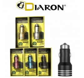 DIARON DRN-8745 OTO ŞARZI 2USB 3,1A METAL KAFA