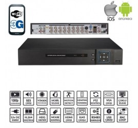 EZCOOL EZ-5116AHD 16KANAL 2SES 1HDD HDMI AHD DVR