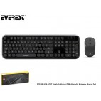 Everest ROUND KM-6282 Siyah Kablosuz Q Multimedia Klavye + Mouse Set