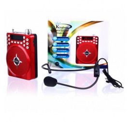 Kingboss KB-Q9 Mikrofon Girişli Portatif Anfi Müzik Çalar ve Radyo