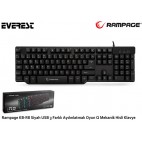 Everest Rampage KB-R8 Siyah USB 3 Farklı Aydınlatmalı Oyun Q Mekanik Hisli Klavye