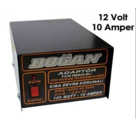 Doğan 12Volt 10 Amper Tam Regüleli Adaptör