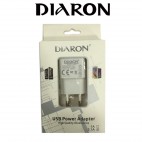DIARON DRN-508 USB KAFA SAMSUNG MOD 2AMPER ŞARJ CİHAZI