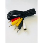 S-LİNE FK4061 3RCA 3.5MM STR+3.5MM MONO KABLO