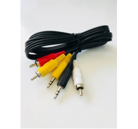 S-LİNE FK4061 3RCA 3.5MM STR+3.5MM MONO KABLO