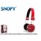 Snopy SN-A7 Mobil Telefon Uyumlu Rubber Mikrofonlu Kulaklık
