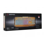 Everest Rampage KB-R9 Gold/Beyaz USB Işıklandırmalı Q Oyuncu Klavyesi
