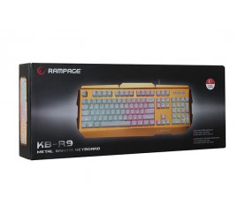 Everest Rampage KB-R9 Gold/Beyaz USB Işıklandırmalı Q Oyuncu Klavyesi