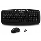 Everest KM-6630 Siyah Kablosuz Q Multimedia Klavye + Mouse Set