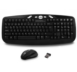 Everest KM-6630 Siyah Kablosuz Q Multimedia Klavye + Mouse Set