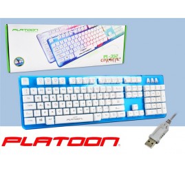 PLATOON PL-352 OYUNCU IŞIKLI USB KABLOLU KLAVYE