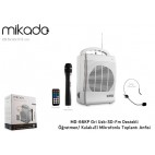 Mikado MD-66KP Gri FM Destekli Öğretmen Kulak+El Mik. Toplantı Anfisi