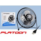 PLATOON PL-9929 USB VANTİLATÖR (METAL KASA-METAL PERVANE)