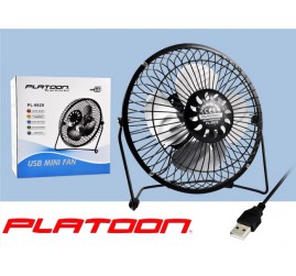 PLATOON PL-9929 USB VANTİLATÖR (METAL KASA-METAL PERVANE)