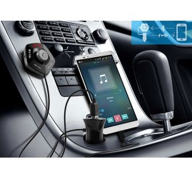 S-link SL-BT232 Led Ekran USB+TF Desteği 2.1A Bluetooth Destekli Fm Transmitter