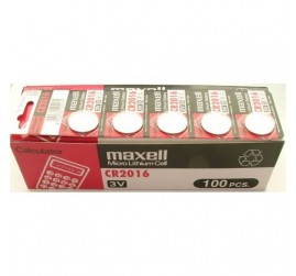 5 adet MAXELL CR2016 LITHIUM 3V DÜĞME PİL