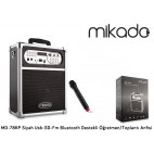 Mikado MD-78KP Siyah Usb + FM Destekli Bluetooth Kablosuz Mikrofonlu Öğretmen/Toplantı Anfisi