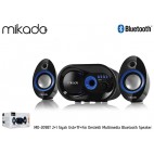 Mikado MD-209BT 2+1 Siyah Usb+TF+Fm Destekli Multimedia Bluetooth Speaker