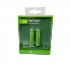 GP ReCyko 650 mAh 2'li AAA Şarjlı İnce Pil