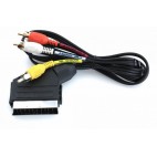 SCART TOS 3 RCA 1.2m Kablo