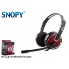 Snopy SN-791 Bordo Mikrofonlu Kulaklık