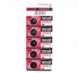 5 ADET MAXELL CR2025 3V 5 Lİ PAKET HAFIZA ve KUMANDA PİLİ