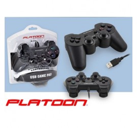 PLATOON PL-2596 USB ANALOG KABLOLU TİTREŞİMLİ OYUN KOLU GAMEPAD