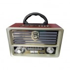 Meier MI-113 USB/SD/MP3 Bluetooth Şarjlı Nostaljik Radyo