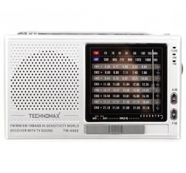 TECHNOMAX TM-6600 RADYO PİLLİ FM/10BANT DÜNYA RADYOSU