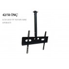 LCD HT-42 42"-50" LCD & LED TV Kademeli Tavan Askı Aparatı